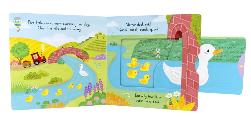 Five Little Ducks (Slide Board Book)