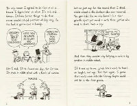 Comic book page with text and illustrations on a white background