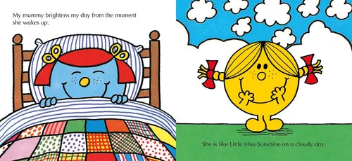 Illustration from a children's book with two characters in a bedroom setting.