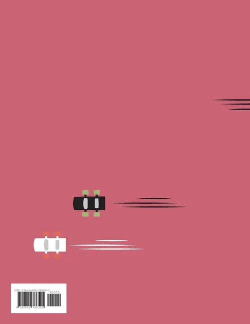 Two toy cars on a pink background with a barcode at the bottom.