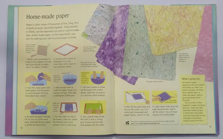 Usborne 100 Science Experiments Book (Preloved)