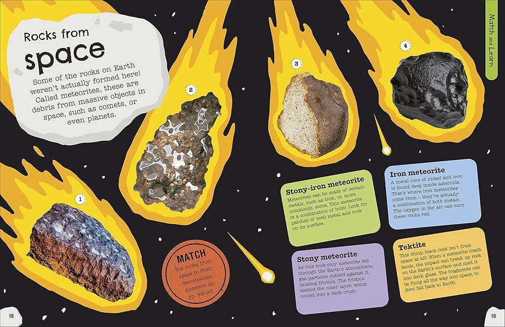 The Fact-Packed Activity Book ROCKS AND MINERALS Draw-Quiz-Create (Paperback)