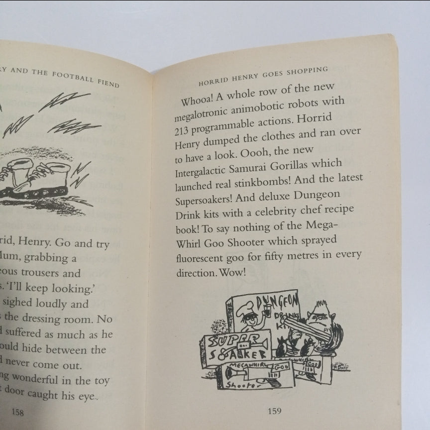 A Hat Trick of Horrid Henry 3 Books in 1 (Preloved)