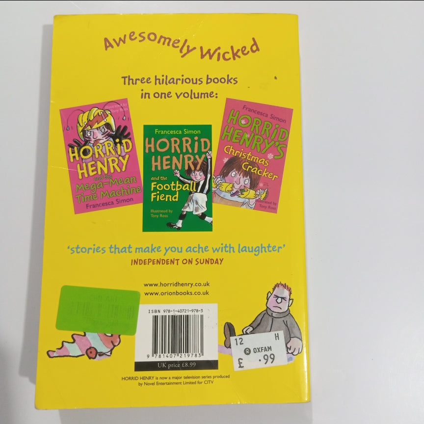 A Hat Trick of Horrid Henry 3 Books in 1 (Preloved)