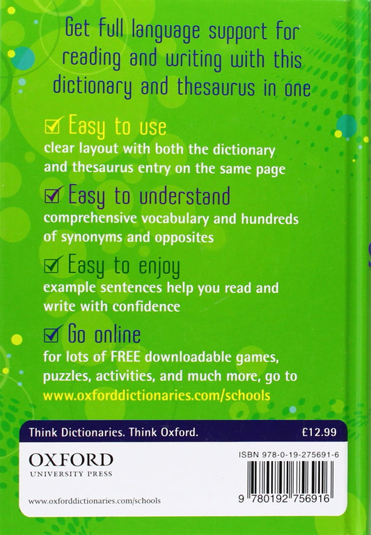 Oxford School Dictionary & Thesaurus (Paperback)