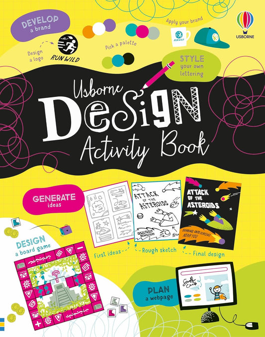 Usborne Design Activity Book (Preloved)