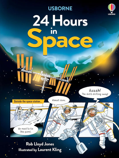 Usborne 24 Hours In Space (Paperback Preloved)
