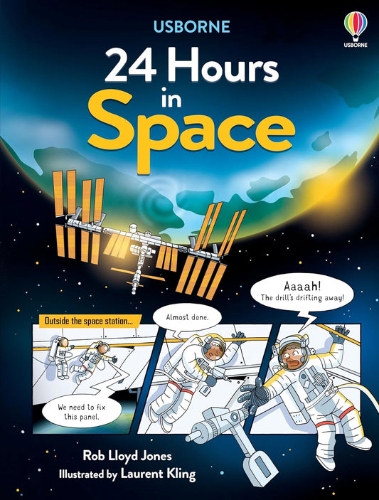 Usborne 24 Hours In Space (Paperback Preloved)