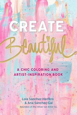 Book cover of 'Create Beautiful' with colorful abstract design and text.