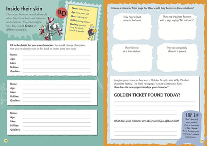 Creative Writing with Charlie and the Chocolate Factory - Kids Writing Guide by Roald Dahl