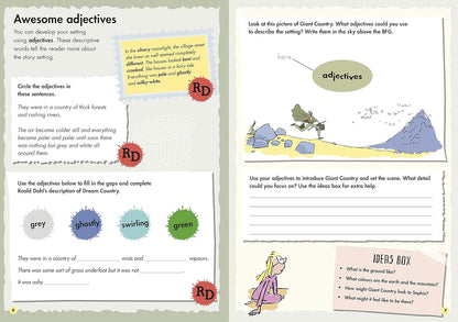 Creative Writing with The BFG for Kids Writing Guide by Roald Dahl | Learn Splendid Settings by books alert