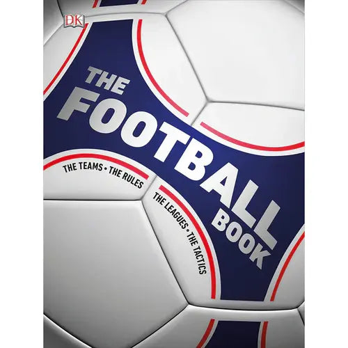 Book cover of 'The Football Book' with a soccer ball design