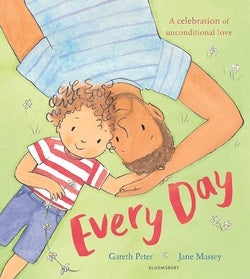 Book cover of 'Every Day' featuring two children holding hands with a green background.