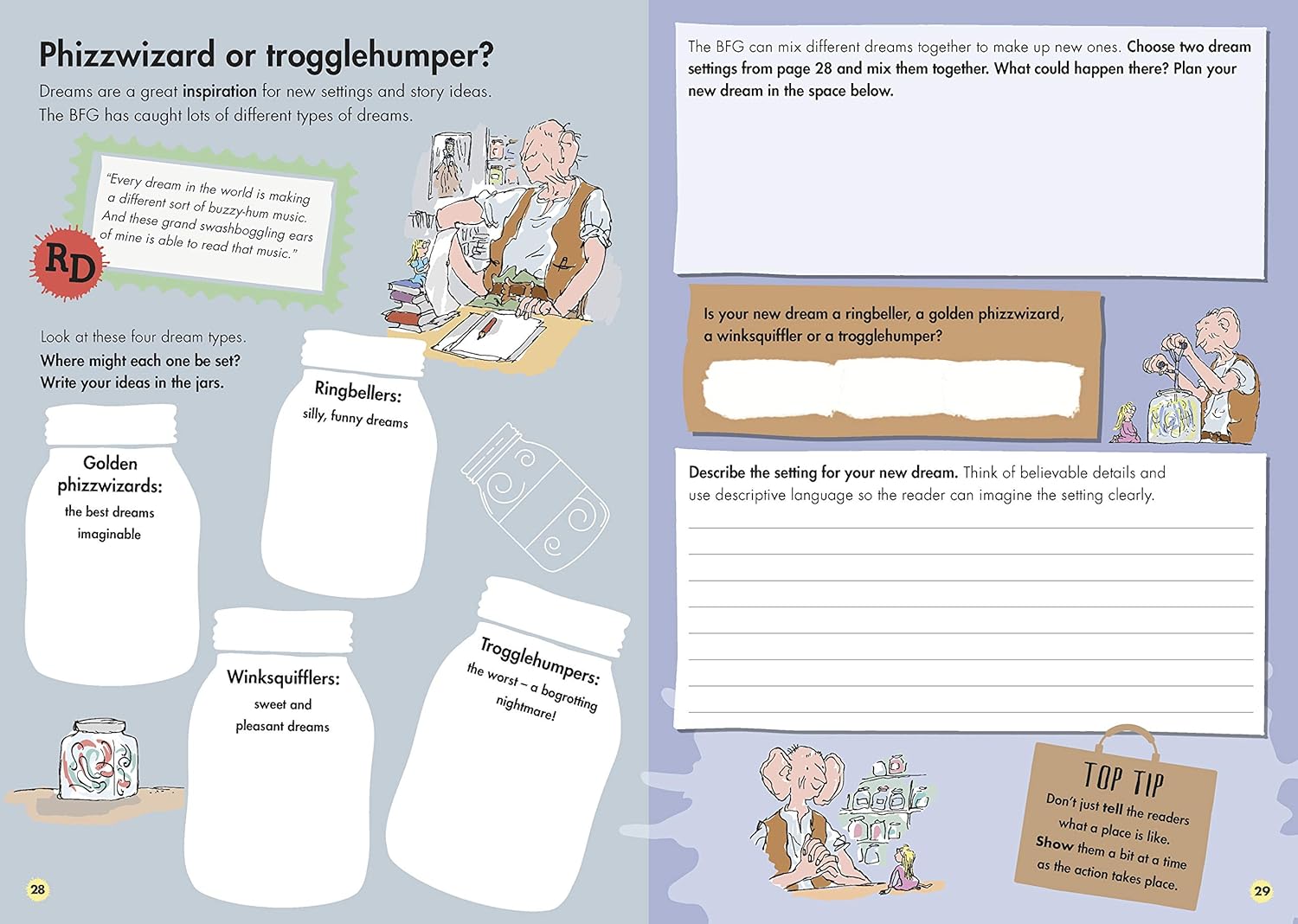 Kids Writing Guide by Roald Dahl | Learn Splendid Settings