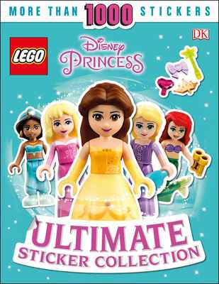 LEGO Disney Princess Ultimate Sticker Collection book cover with characters and stickers.