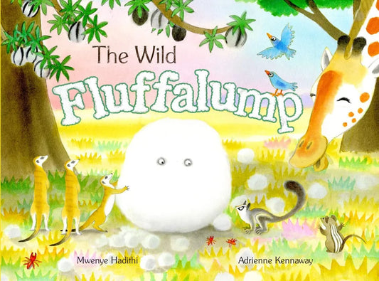 Book cover of 'The Wild Fluffalump' with cartoon characters in a jungle setting.