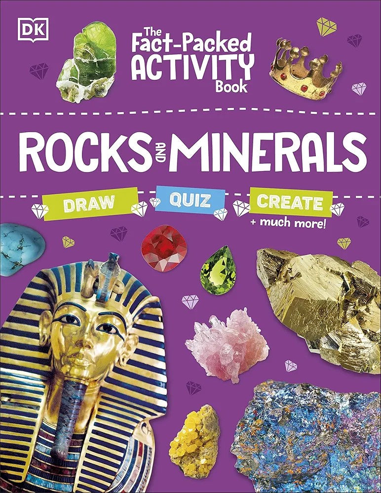 The Fact-Packed Activity Book ROCKS AND MINERALS Draw-Quiz-Create (Paperback)