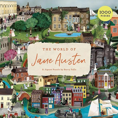 The World of Jane Austen: A 1000-Piece Jigsaw Puzzle with 60 Characters and Great Houses to Find