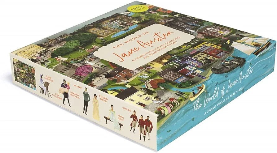 The World of Jane Austen: A 1000-Piece Jigsaw Puzzle with 60 Characters and Great Houses to Find