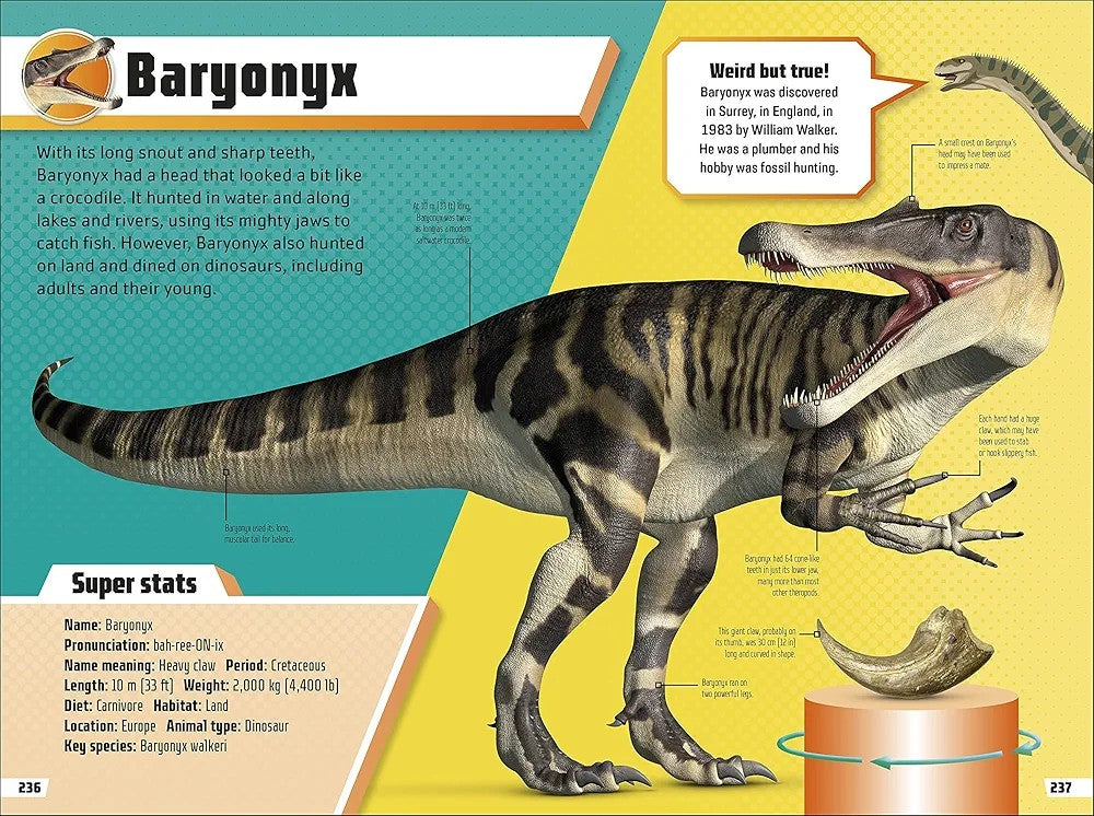 Dinosaur Ultimate Handbook: The Need-to-Know Facts and Stats on More Than 200 Dinosaurs and Prehistoric Creatures (Papercover)